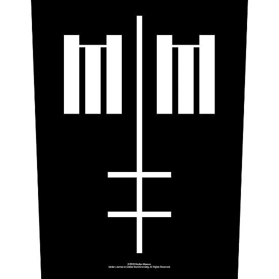 Cover for Marilyn Manson · Marilyn Manson Back Patch: Cross Logo (MERCH) [Black edition] (2019)