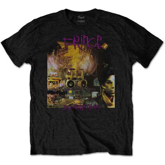Prince Unisex T-Shirt: Sign O The Times Album - Prince - Marchandise -  - 5056170648486 - 