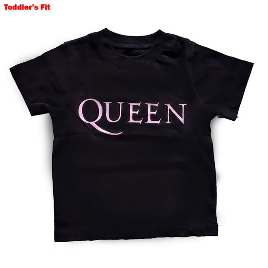 Cover for Queen · Queen Kids Baby Grow: Pink Logo (12-18 Months) (Kläder) [size 1-2yrs] [Black - Kids edition]
