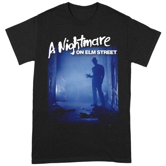 Cover for Nightmare on Elm Street · Freddy Is Waiting Medium Black T-Shirt (T-shirt)