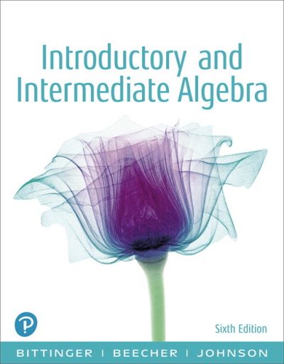 Cover for Marvin L. Bittinger · Introductory and Intermediate Algebra (Taschenbuch) (2018)