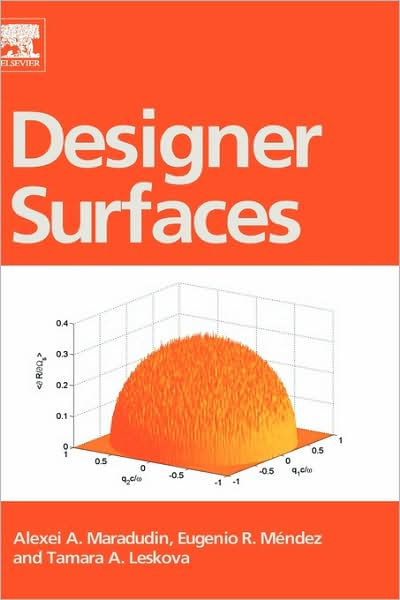 Cover for Maradudin, Alexei A. (Institute for Surface and Interface Science, University of California, Irvine, USA) · Designer Surfaces (Hardcover Book) (2008)