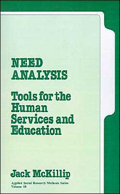 Cover for John A. Mckillip · Need Analysis: Tools for the Human Services and Education (Applied Social Research Methods) (Paperback Book) (1987)