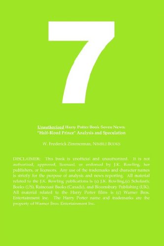 Cover for W. Frederick Zimmerman · Unauthorized Harry Potter and the Chariots of Light News: Half-blood Prince Analysis and Speculation (Pocketbok) (2006)