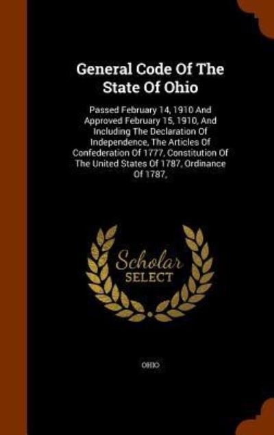Cover for Ohio · General Code of the State of Ohio (Hardcover Book) (2015)