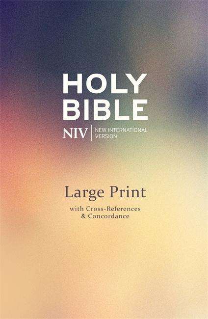 Cover for New International Version · NIV Large Print Single-Column Deluxe Reference Bible: Hardback - New International Version (Gebundenes Buch) [Large Type / Large Print edition] (2015)