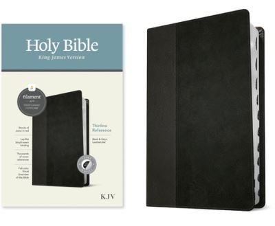 Cover for Tyndale · KJV Thinline Reference Bible, Filament Enabled Edition (Red Letter, LeatherLike, Black / Onyx, Indexed) (Book) (2023)