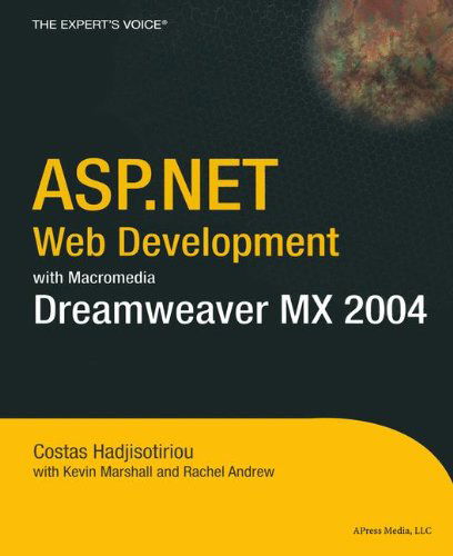 Cover for Costas Hadjisotiriou · Asp.net Web Development with Macromedia Dreamweaver Mx 2004 (Paperback Book) (2004)