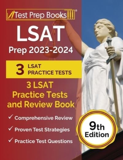 Cover for Joshua Rueda · LSAT Prep 2023-2024 : 3 LSAT Practice Tests and Review Book [9th Edition] (Paperback Book) (2023)