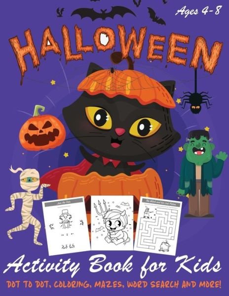 Cover for Happy Kid Press · Halloween Activity Book for Kids (Pocketbok) (2019)
