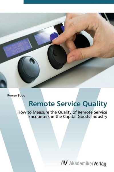 Cover for Boog Roman · Remote Service Quality (Paperback Book) (2012)