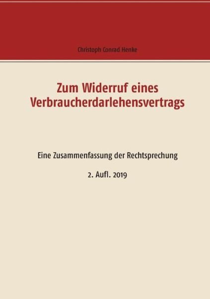 Cover for Henke · Zum Widerruf eines Verbraucherdar (Book)
