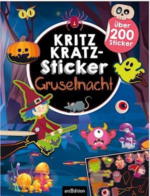 Kritzkratz-Sticker Gruselnacht - Eva Schindler - Livros - arsEdition - 9783845842486 - 30 de setembro de 2022