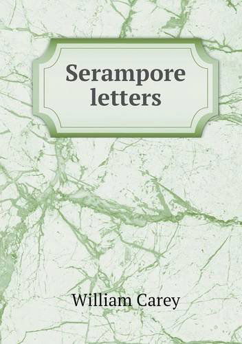 Cover for Leighton · Serampore Letters (Paperback Book) (2013)