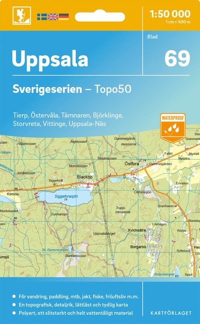 Cover for Uppsala - Sverigeserien Topo50 (Map) (2025)