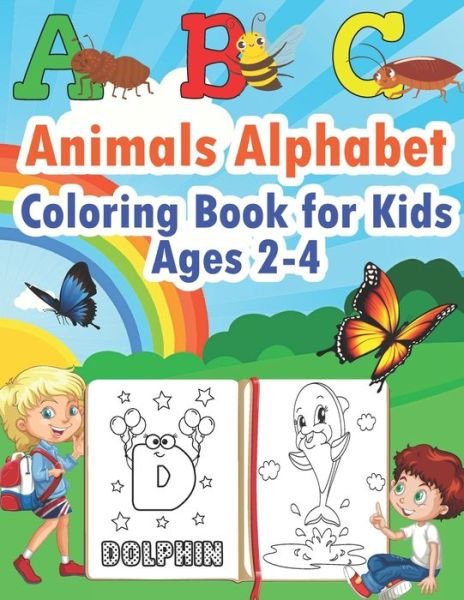 Cover for Mini Coloring Studio · ABC Animals Alphabet Coloring Book for Kids Ages 2-4 (Paperback Book) (2021)