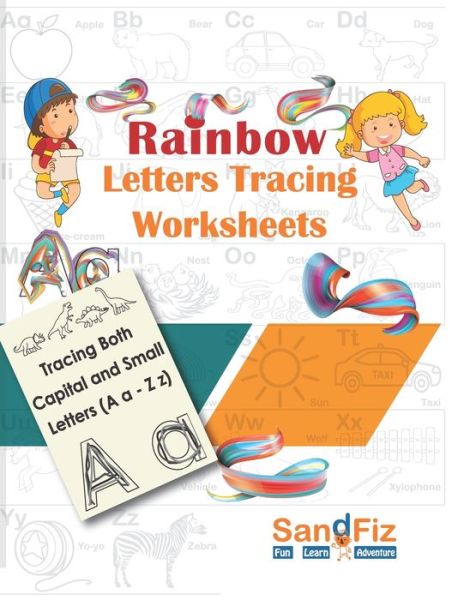 Cover for Sandfiz · Rainbow Letters Tracing Worksheets (Paperback Book) (2020)