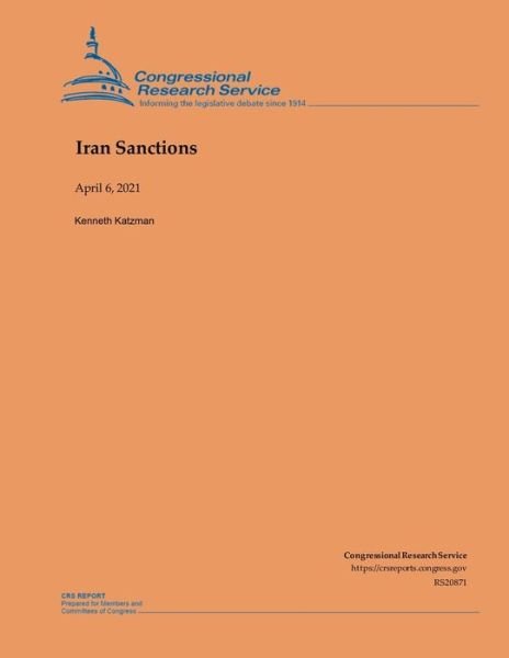 Cover for Congressional Research Service · Iran Sanctions (Paperback Book) (2021)