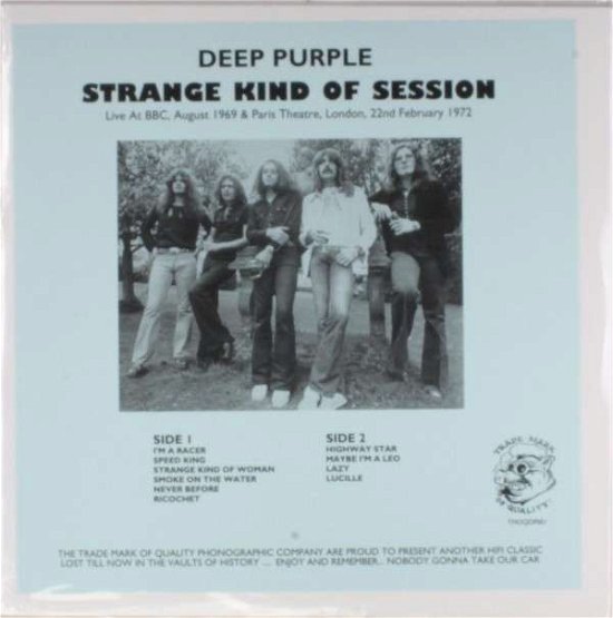 Cover for Deep Purple · Strange Kind of Session (LP) (2014)