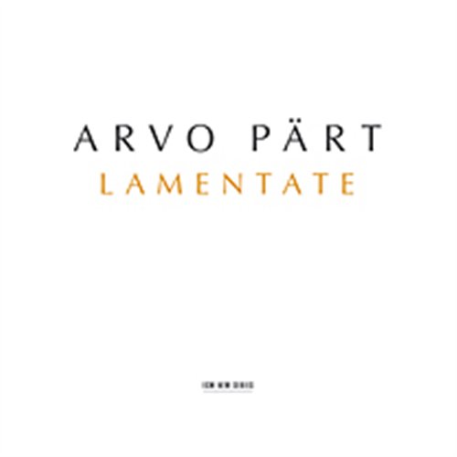 Cover for Arvo Pärt · Lamentate (CD) (2005)