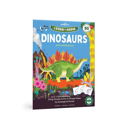 Learn To Draw - Dinosaurs - (eartbk6) - Eeboo - Merchandise - Eeboo - 0689196514487 - 