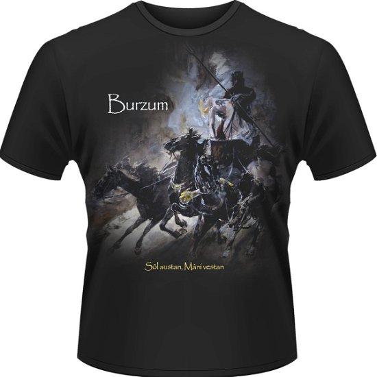 Cover for Burzum · Sol Austan, Mani Vestan Black (T-shirt) [size S] (2013)
