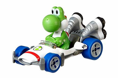 Cover for Hot Wheels  Mario Kart  Die Cast  Yoshi Standard Mario Kart Toys · Mhwgbg25-gbg29 - Hotwheels Mario Kart Yoshi B-dasher Vehicle (MERCH)