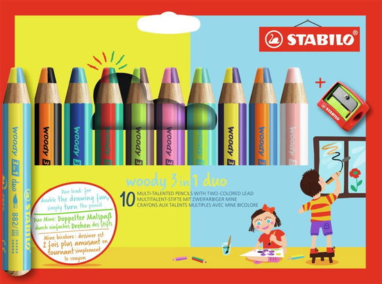 Cover for Stabilo · STABILO Woody 3in1 Duo met Puntenslijper 11dlg. (Legetøj)