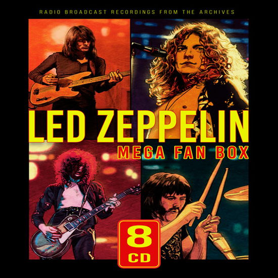 Mega Fan Box (Radio Broadcasts) (8cd) - Led Zeppelin - Musiikki - LASER MEDIA - 4262428980487 - perjantai 1. joulukuuta 2023