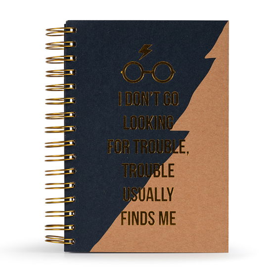 Cover for Harry Potter: Pyramid · Trouble Usually Finds Me  (A5 Premium Notebook / Quaderno) (Figurine) (2024)