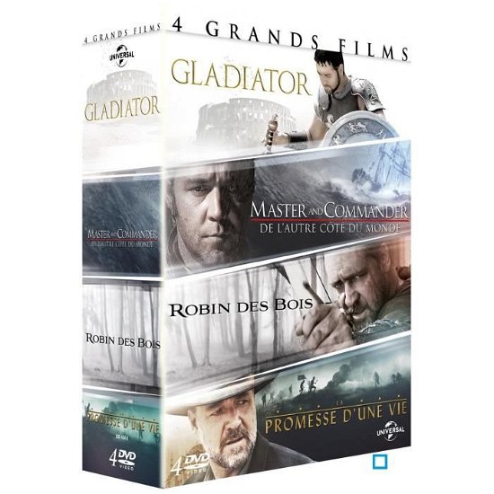4 grands films: Gladiator + Maste - Russell Crowe - Películas -  - 5053083045487 - 
