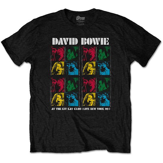 David Bowie Unisex T-Shirt: Kit Kat Klub - David Bowie - Koopwaar -  - 5056368697487 - 