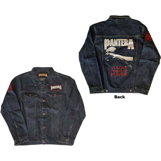 Pantera Unisex Denim Jacket: Vulgar Display of Power (Back & Sleeve Print) - Pantera - Produtos -  - 5056561014487 - 