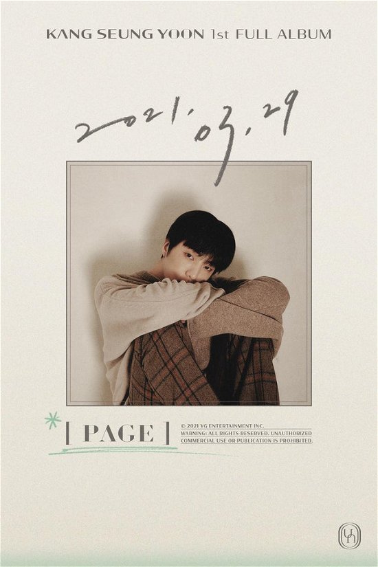 1ST FULL ALBUM [PAGE] - KANG SEUNG YOON - Music -  - 8809634380487 - April 6, 2021