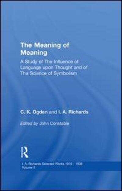 Cover for John Constable · Meaning Of Meaning V 2 (Paperback Book) (2014)
