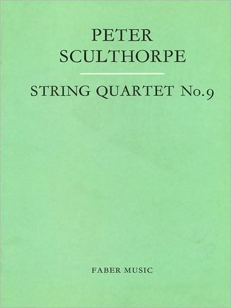 String Quartet No. 9 -  - Livros - Faber Music Ltd - 9780571505487 - 1 de dezembro de 1998