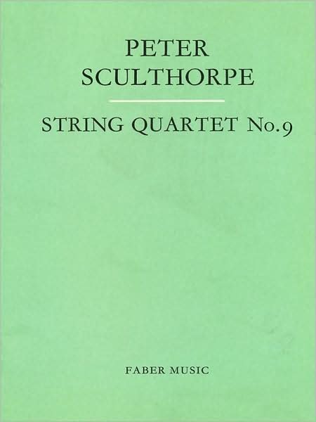 String Quartet No. 9 -  - Bücher - Faber Music Ltd - 9780571505487 - 1. Dezember 1998