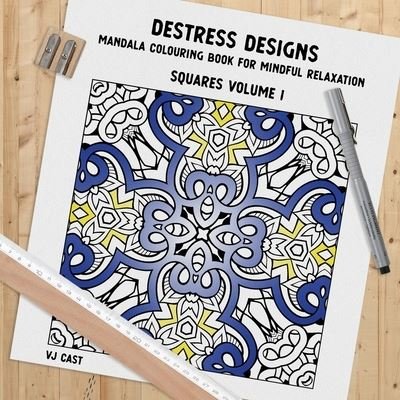 Cover for VJ Cast · Destress Designs - Squares Volume 1 (Pocketbok) (2020)