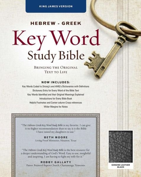 Cover for Hebrew-Greek Key Word Study Bible, King James Version (Book) [Black Genuine Leather edition] (2008)