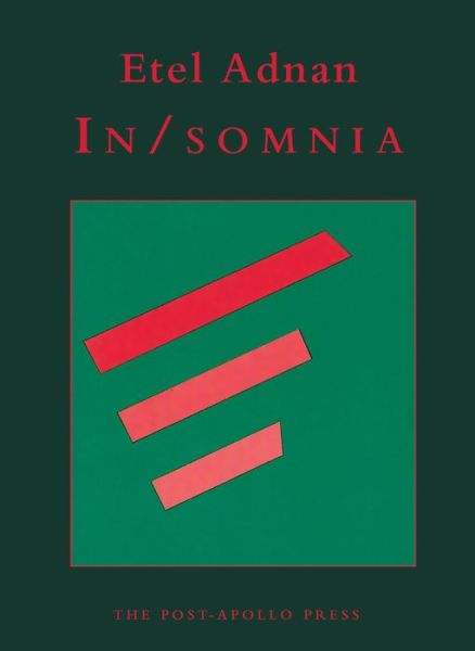 Cover for Etel Adnan · In/Somnia (Paperback Book) (2002)