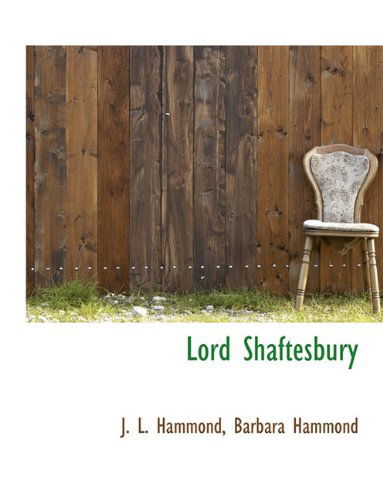 Cover for Barbara Hammond · Lord Shaftesbury (Paperback Book) (2010)