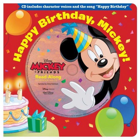 Cover for Disney Book Group · Happy Birthday, Mickey! Read-Along Storybook &amp; CD (Hardcover Book) (2018)