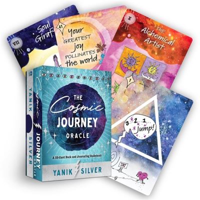 Cover for Yanik Silver · The Cosmic Journey Oracle: A 55-Card Deck and Journaling Guidebook (Flashcards) (2020)