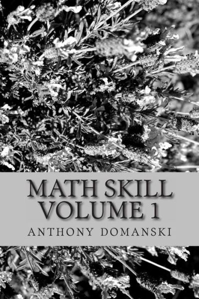 Cover for Anthony Domanski · Math Skill Volume 1 (Paperback Book) (2013)