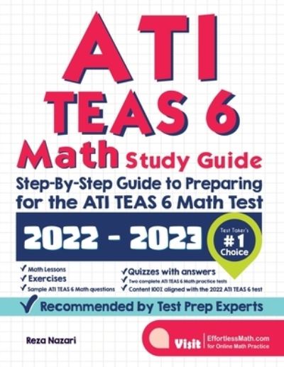 Cover for Reza Nazari · ATI TEAS 6 Math Study Guide (Paperback Book) (2021)