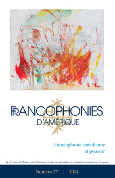 Cover for Francois Pare · Francophonies d'Amerique 37 (Paperback Book) (2015)