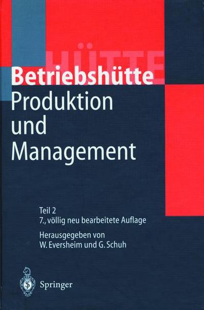 Cover for Eversheim  Walter · Produktion und Management Ã‚Â»BetriebshutteÃ‚Â« - HUTTE (Paperback Book) (2014)