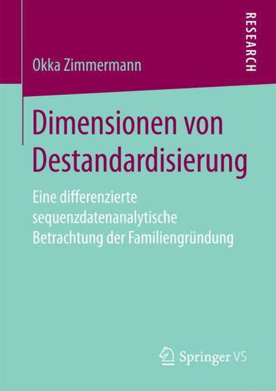 Cover for Zimmermann · Dimensionen von Destandardisierung (Book) [1. Aufl. 2018 edition] (2017)