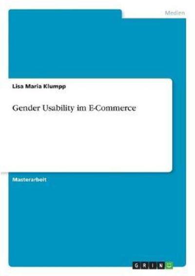 Cover for Klumpp · Gender Usability im E-Commerce (Book)