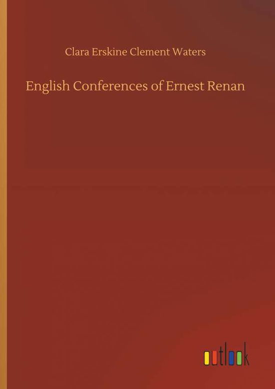 Cover for Waters · English Conferences of Ernest Re (Bog) (2018)